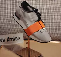 hombre balenciaga sneakers fashion orange mid